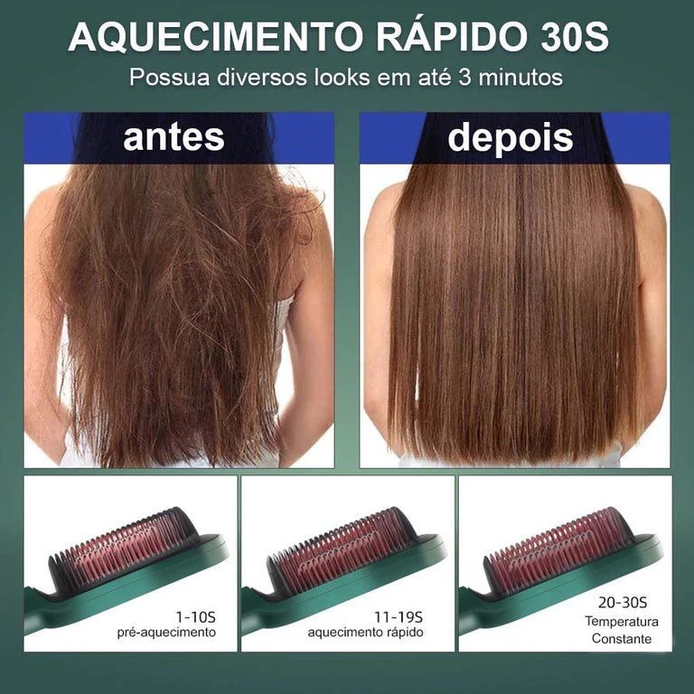 Escova Alisadora 5 em 1 Bivolt Pro - Imagem 3
