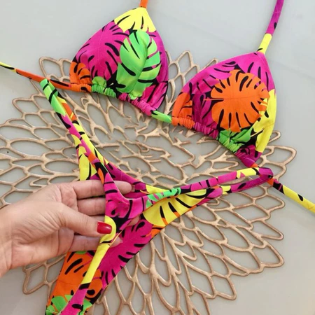 Biquíni Colorido Verão Tropical - Imagem 2
